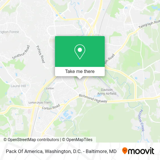 Pack Of America map