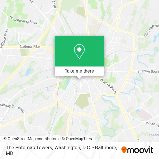 The Potomac Towers map