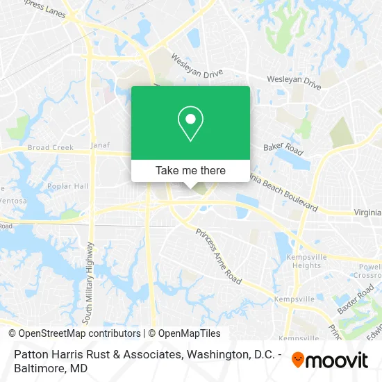 Patton Harris Rust & Associates map