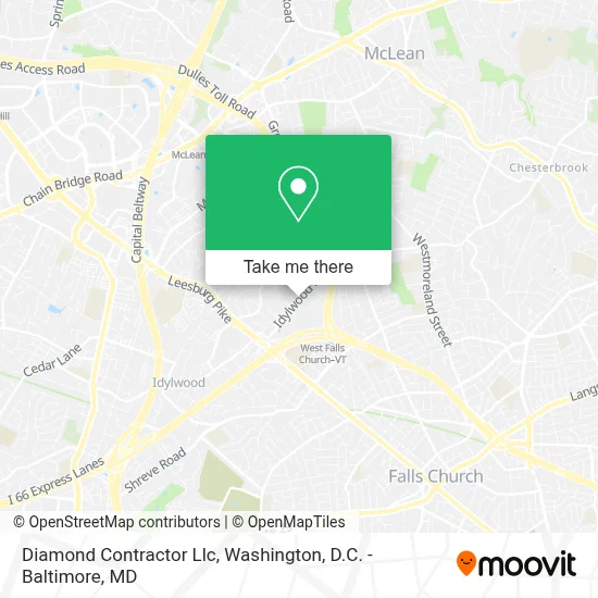 Diamond Contractor Llc map