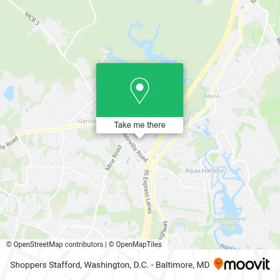 Shoppers Stafford map