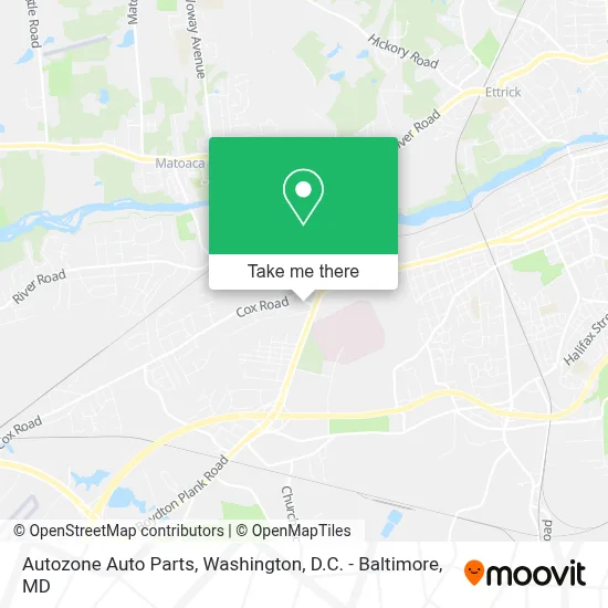 Autozone Auto Parts map