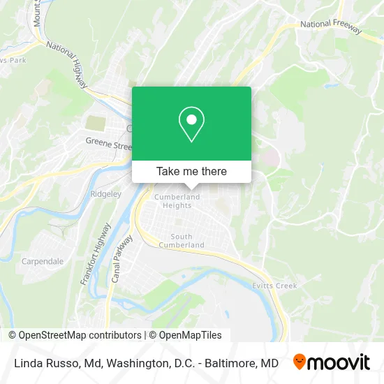 Linda Russo, Md map
