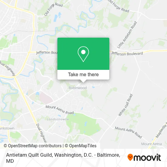 Antietam Quilt Guild map