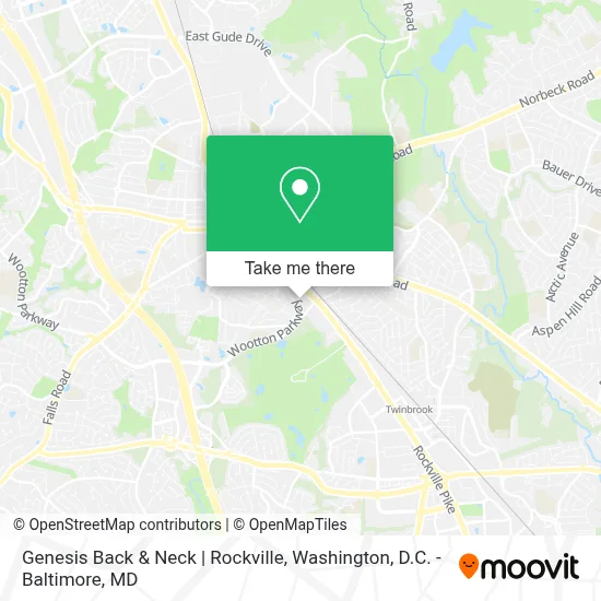 Genesis Back & Neck | Rockville map