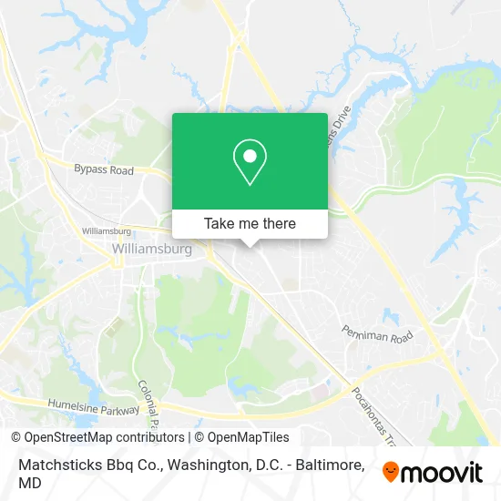 Matchsticks Bbq Co. map