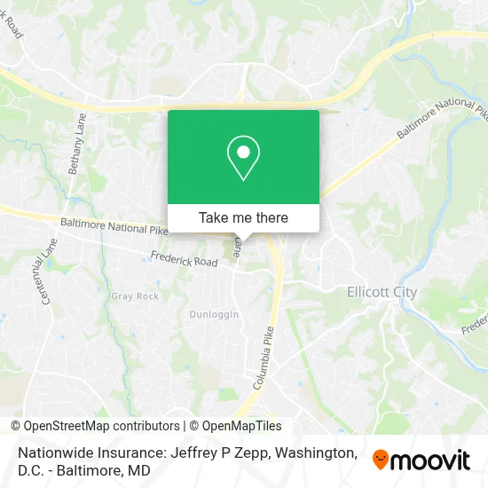 Nationwide Insurance: Jeffrey P Zepp map