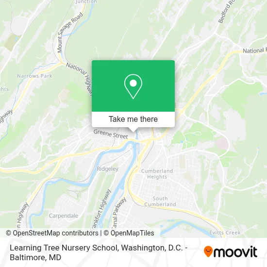 Learning Tree Nursery School map
