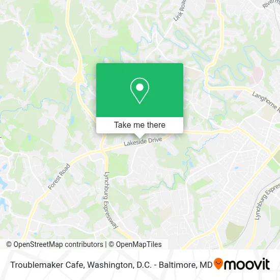 Troublemaker Cafe map