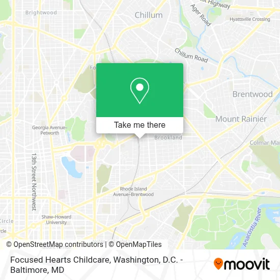 Focused Hearts Childcare map