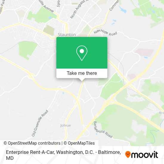 Enterprise Rent-A-Car map