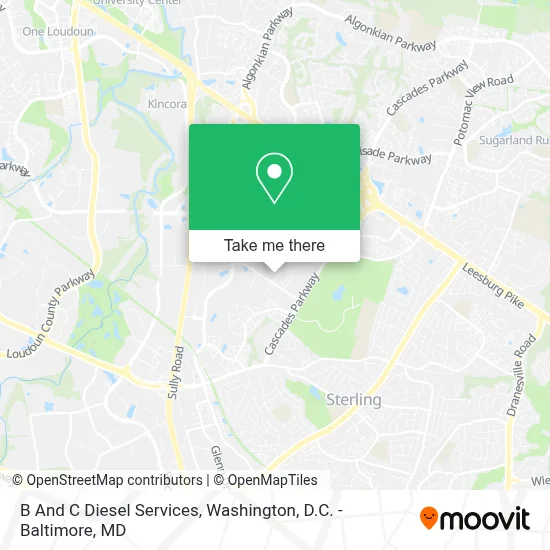 B And C Diesel Services map