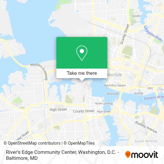 River's Edge Community Center map
