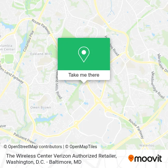 The Wireless Center Verizon Authorized Retailer map