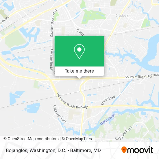 Bojangles map