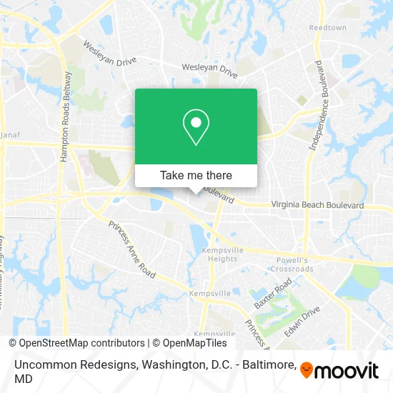 Uncommon Redesigns map
