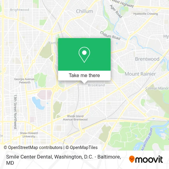 Smile Center Dental map