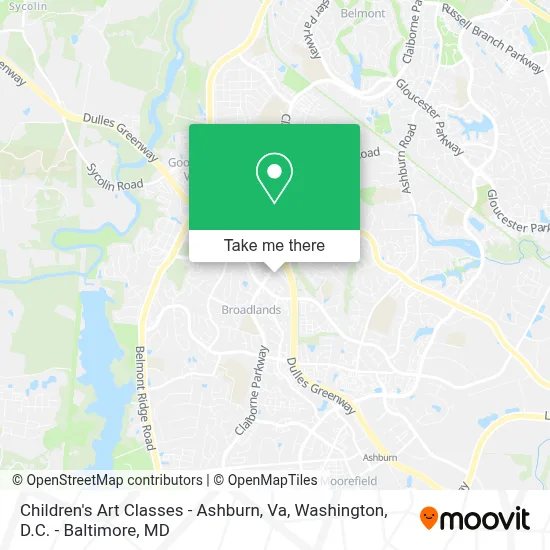 Children's Art Classes - Ashburn, Va map