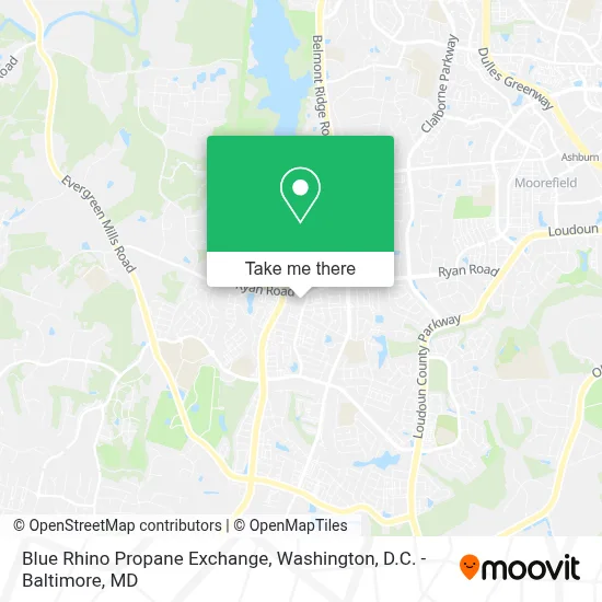 Blue Rhino Propane Exchange map