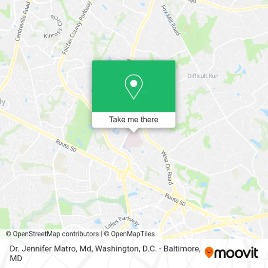 Dr. Jennifer Matro, Md map