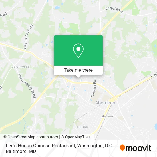 Lee's Hunan Chinese Restaurant map