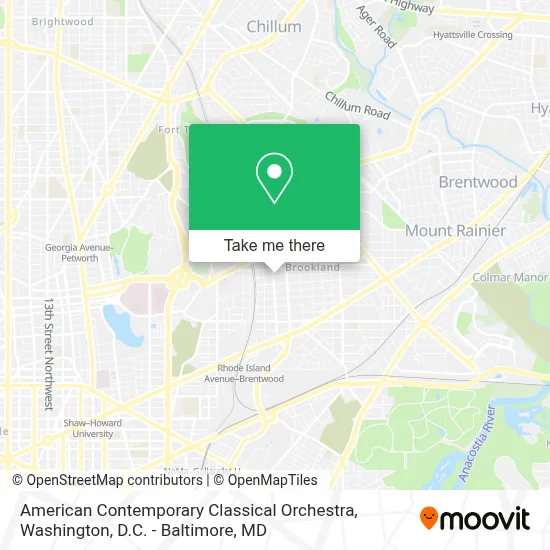 American Contemporary Classical Orchestra map