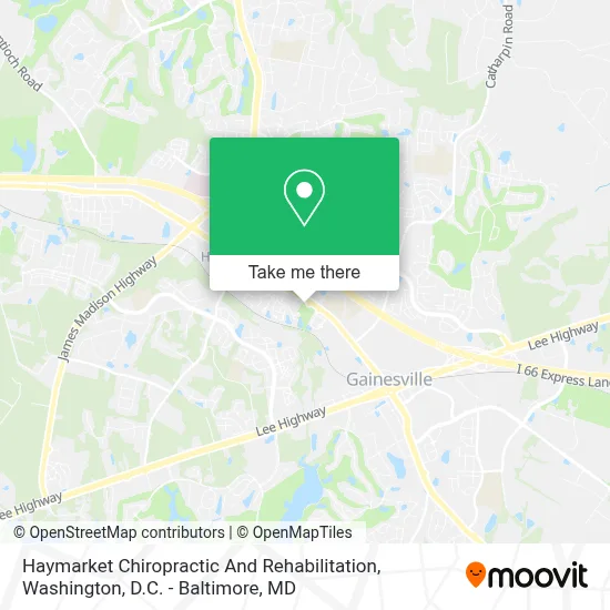 Haymarket Chiropractic And Rehabilitation map