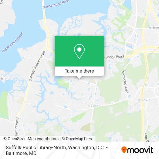 Suffolk Public Library-North map