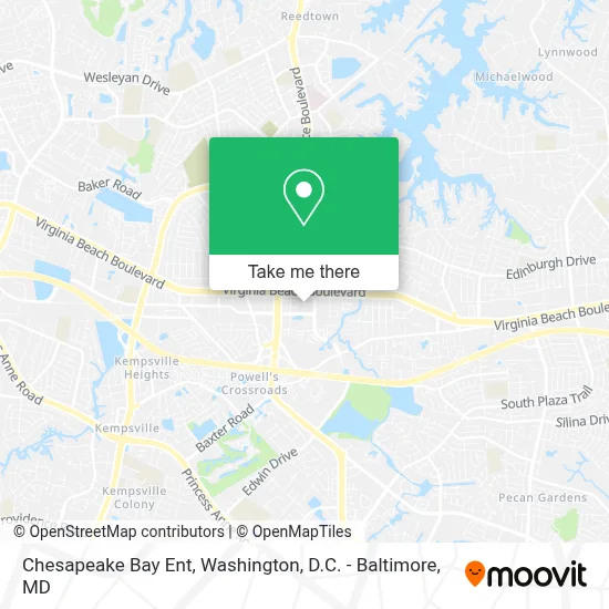 Chesapeake Bay Ent map