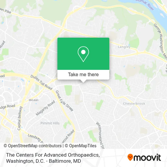 The Centers For Advanced Orthopaedics map