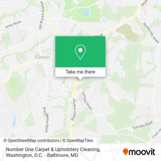 Number One Carpet & Upholstery Cleaning map