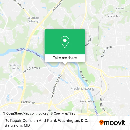 Rv Repair Collision And Paint map