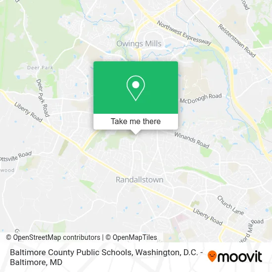 Baltimore County Public Schools map