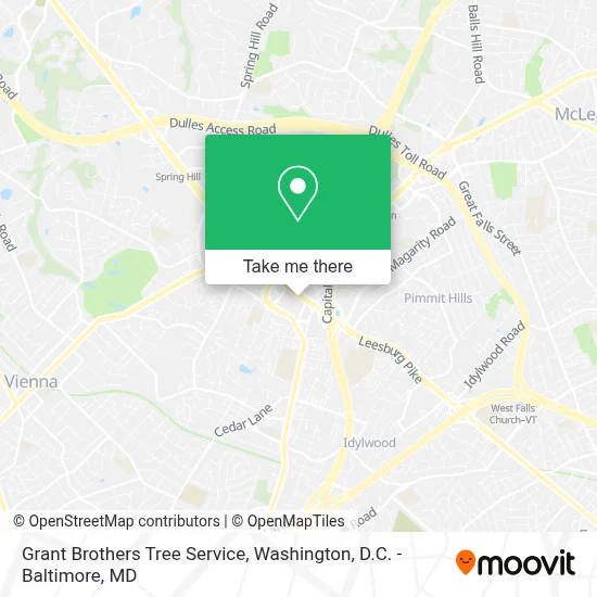Grant Brothers Tree Service map