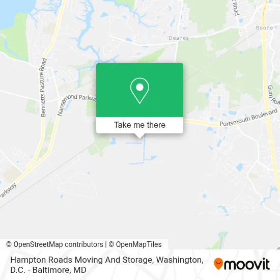Hampton Roads Moving And Storage map