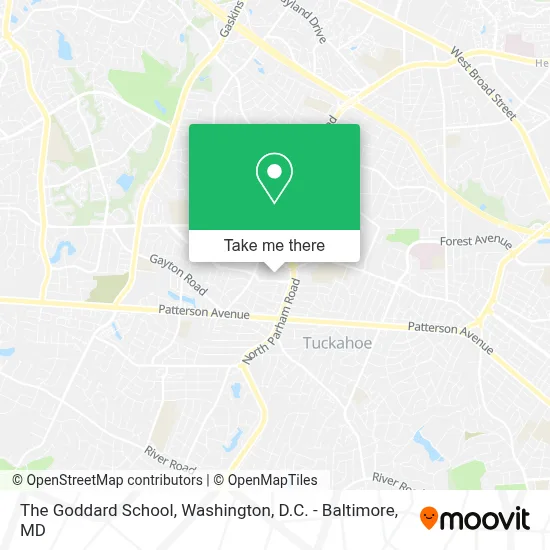 The Goddard School map