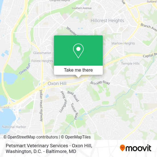 Petsmart Veterinary Services - Oxon Hill map