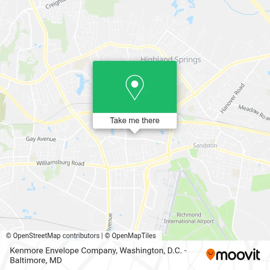 Kenmore Envelope Company map