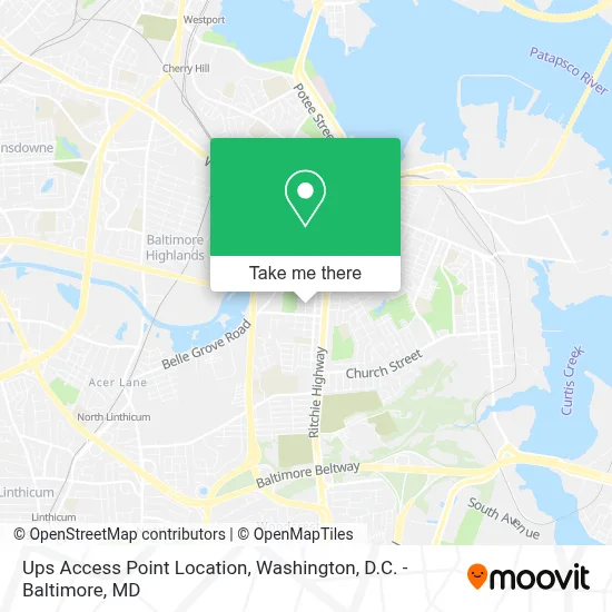Ups Access Point Location map