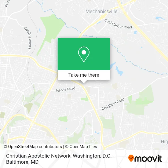 Christian Apostolic Network map