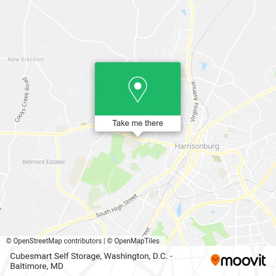 Cubesmart Self Storage map