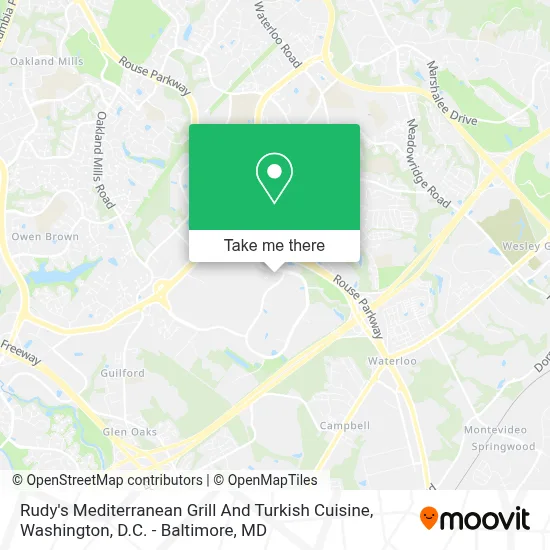 Rudy's Mediterranean Grill And Turkish Cuisine map