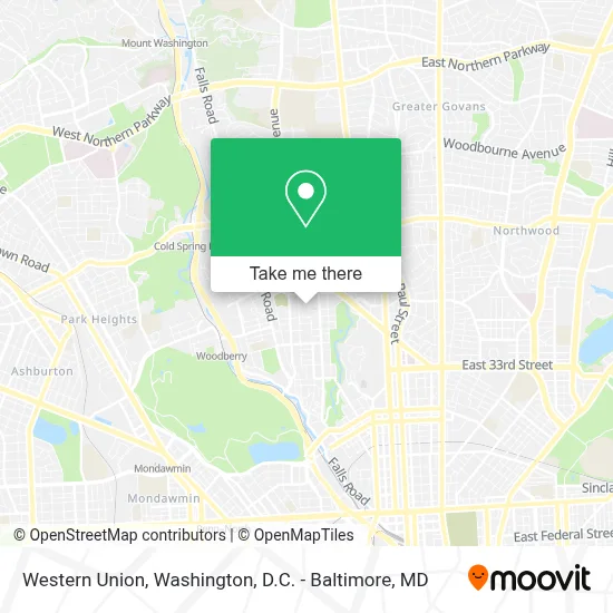 Western Union map