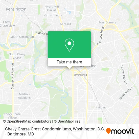 Chevy Chase Crest Condominiums map