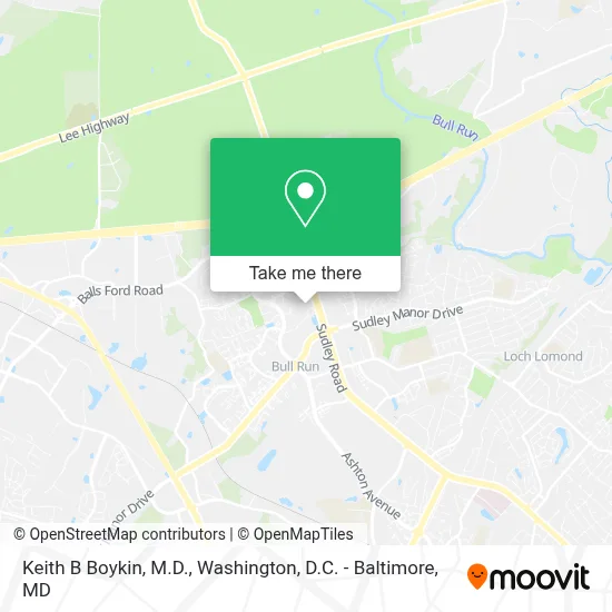 Keith B Boykin, M.D. map