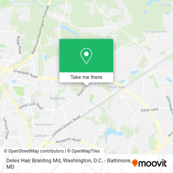 Deles Hair Braiding Md map