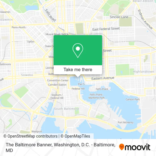 The Baltimore Banner map
