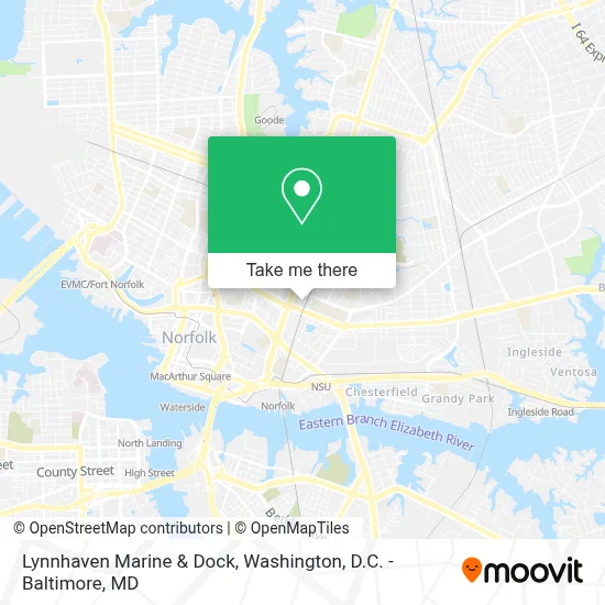 Lynnhaven Marine & Dock map