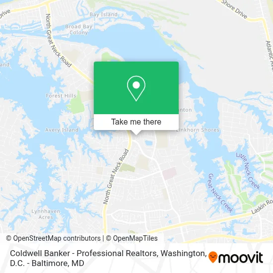 Coldwell Banker - Professional Realtors map
