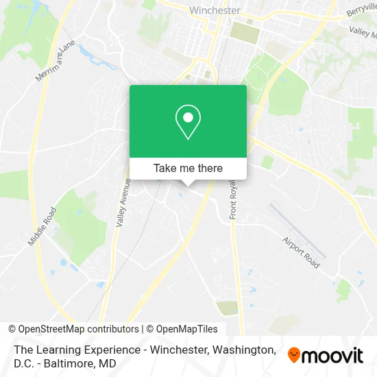 The Learning Experience - Winchester map